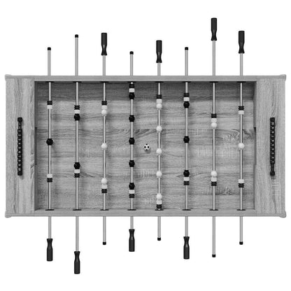Foosball Table Grey Sonoma 146.5 x 74 x 85 cm Engineered Wood
