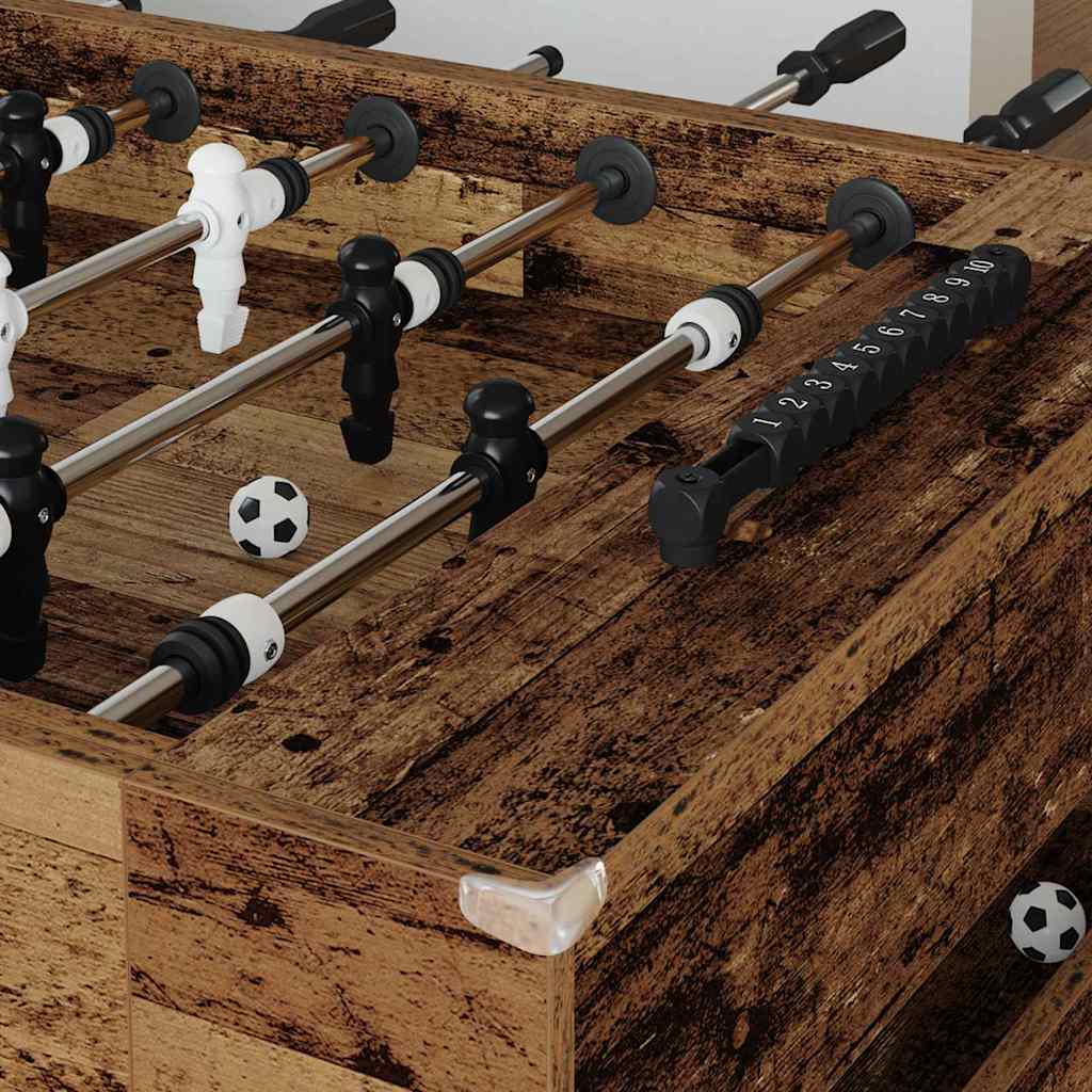 Football Table 2 pcs Old Wood 146.5 x 74 x 85 cm