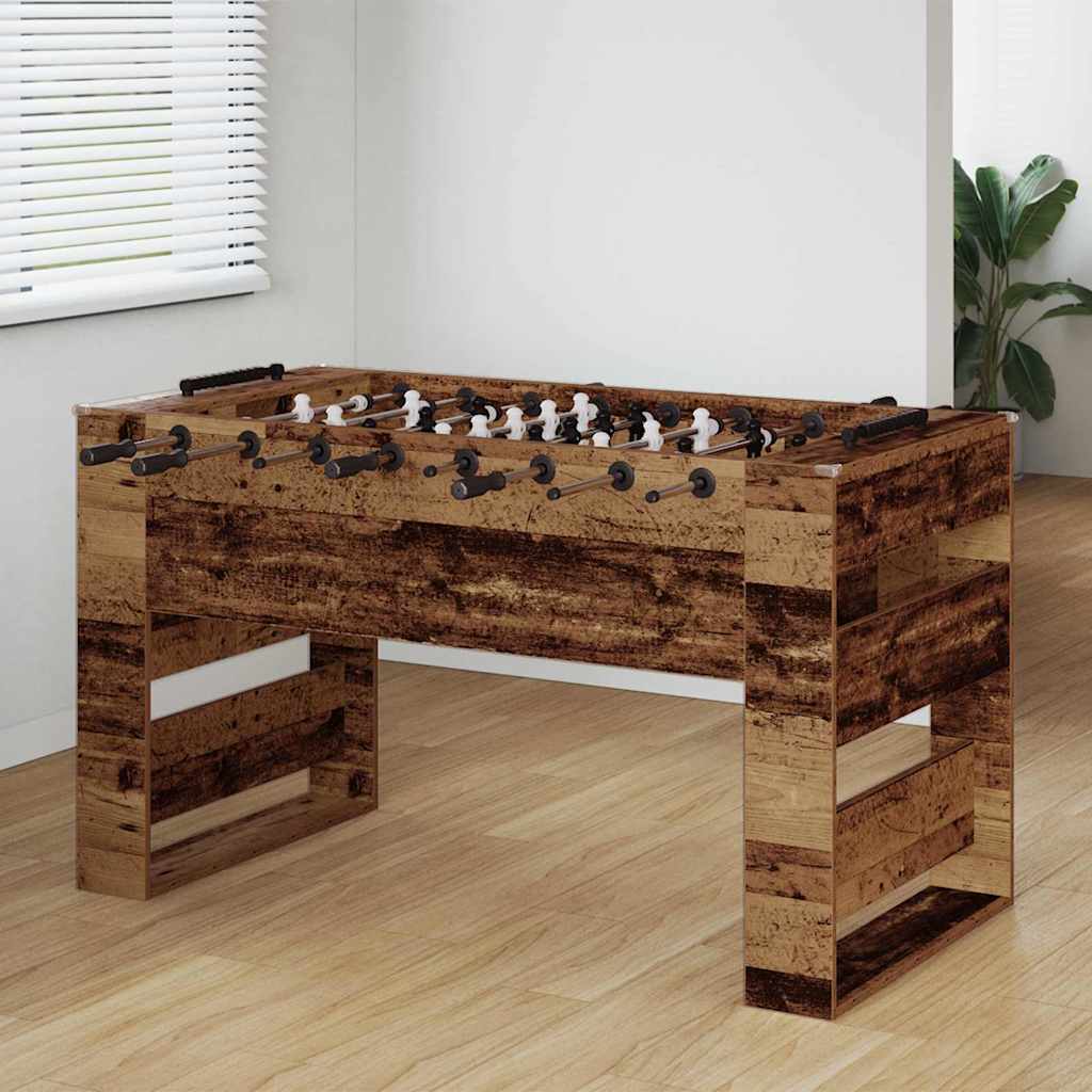 Football Table 2 pcs Old Wood 146.5 x 74 x 85 cm