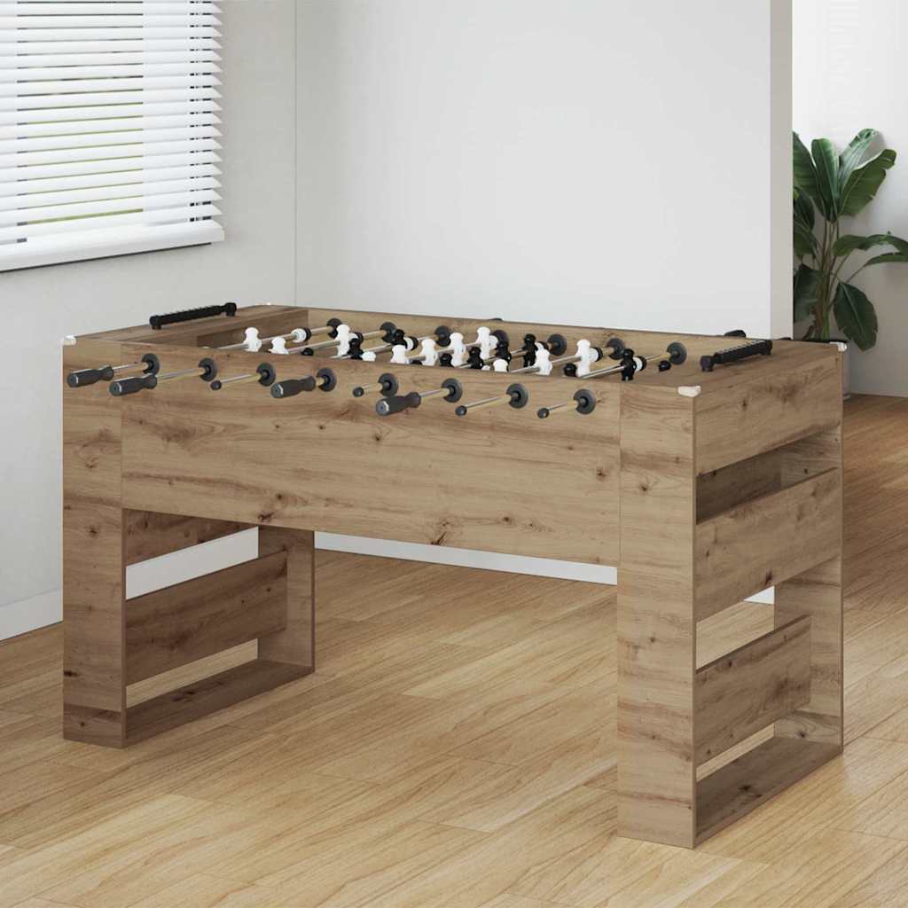Foosball Table Artisan Oak 146.5 x 74 x 85 cm Engineered Wood