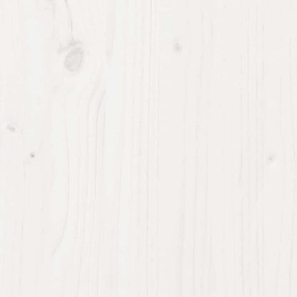Bed Frame White 200 x 200 cm Solid Pine wood