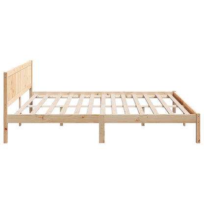 Bed Frame Brown 180 x 200 cm Solid Pine wood