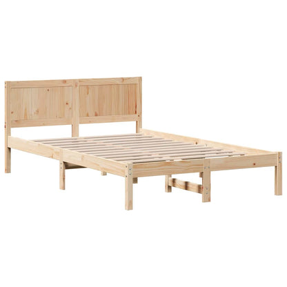 Bed Frame Brown 120 x 200 cm Solid Pine wood