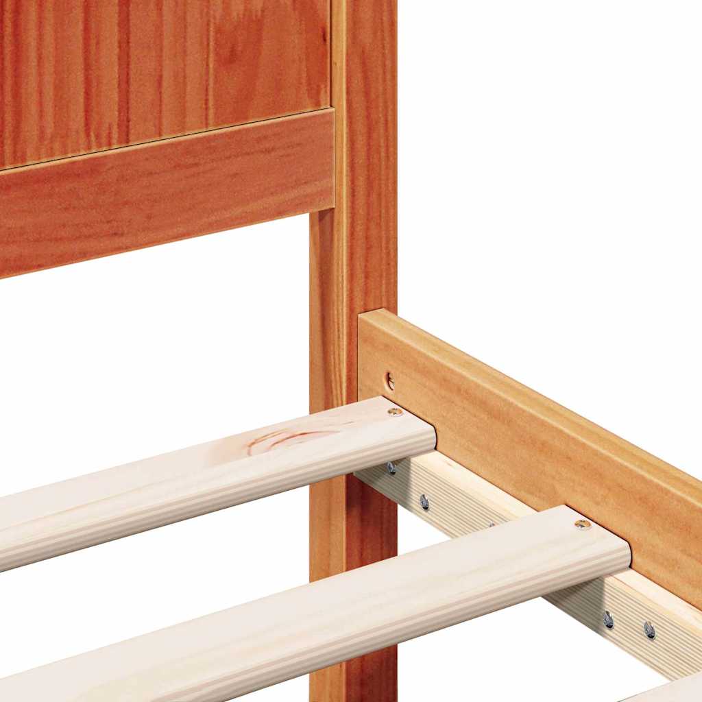 Bed Frame Brown 80 x 200 cm Solid Pine wood