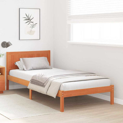 Bed Frame Brown 80 x 200 cm Solid Pine wood