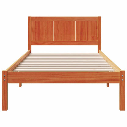 Bed Frame Brown 90 x 200 cm Solid Pine wood