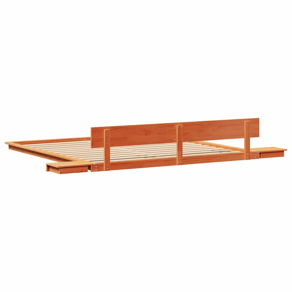 Bed Frame Brown 200 x 200 cm Wood