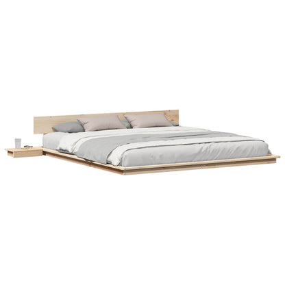 Bed Frame Brown 180 x 200 cm Wood
