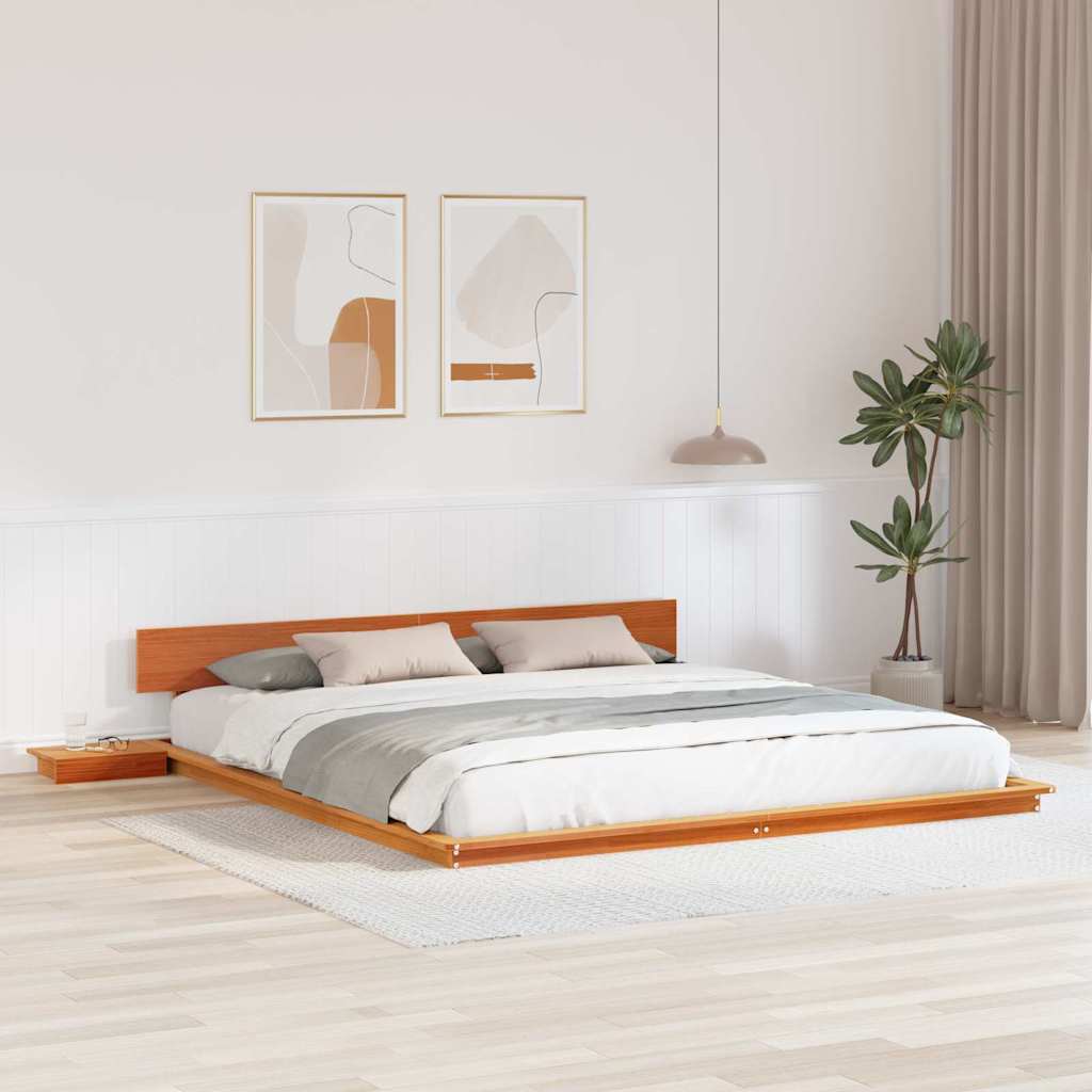 Bed Frame Brown 180 x 200 cm Wood