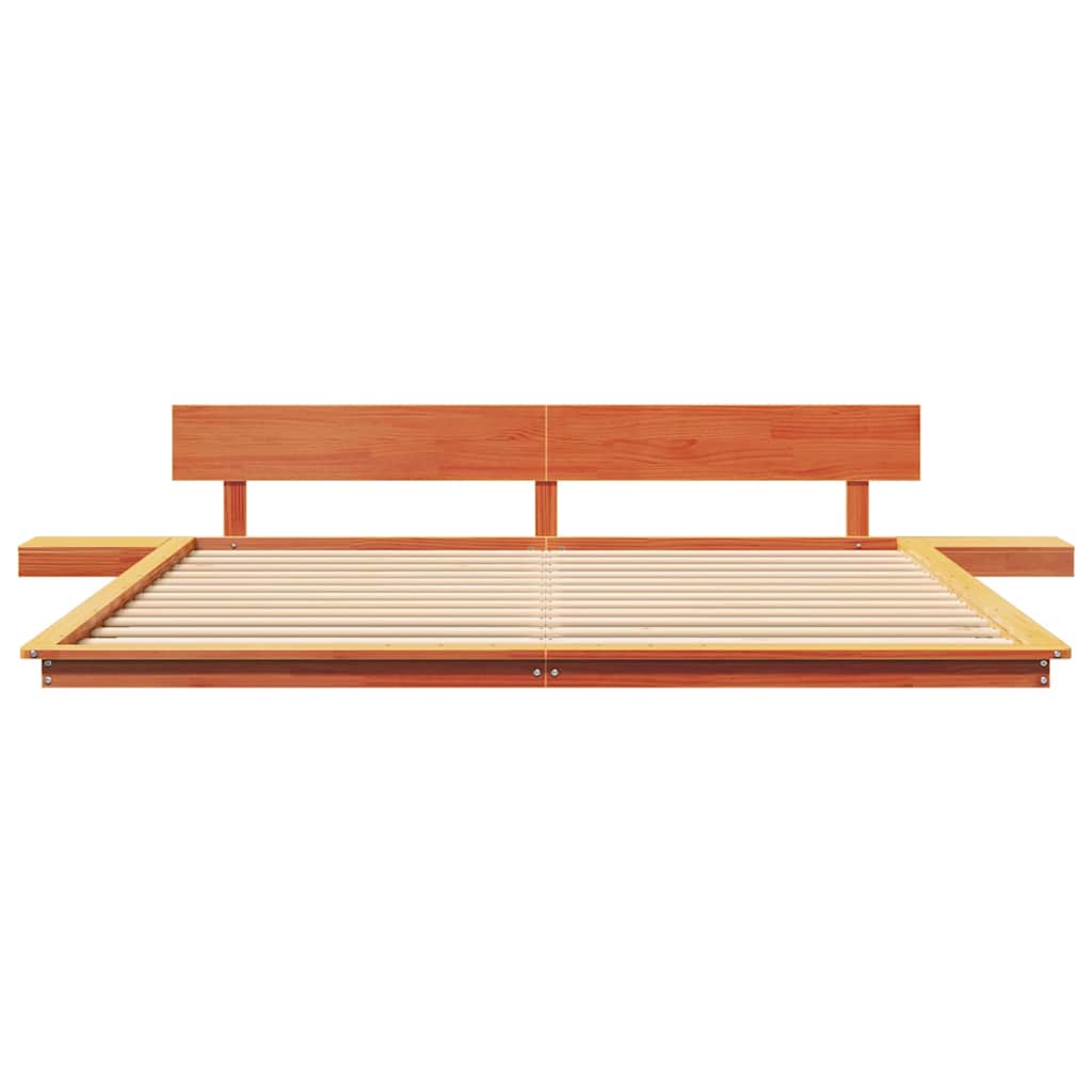 Bed Frame Brown 180 x 200 cm Wood