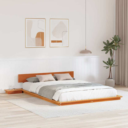 Bed Frame Brown 160 x 200 cm Wood