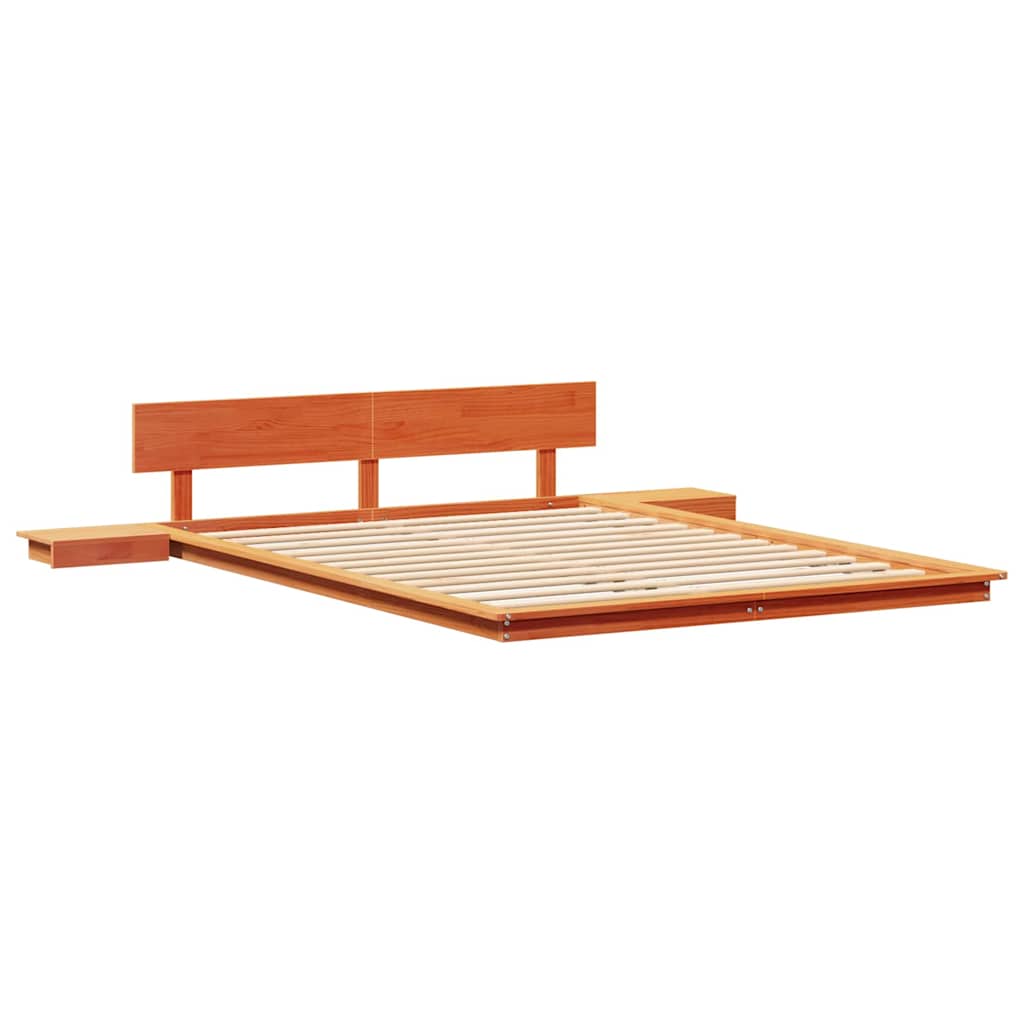 Bed Frame Brown 160 x 200 cm Wood