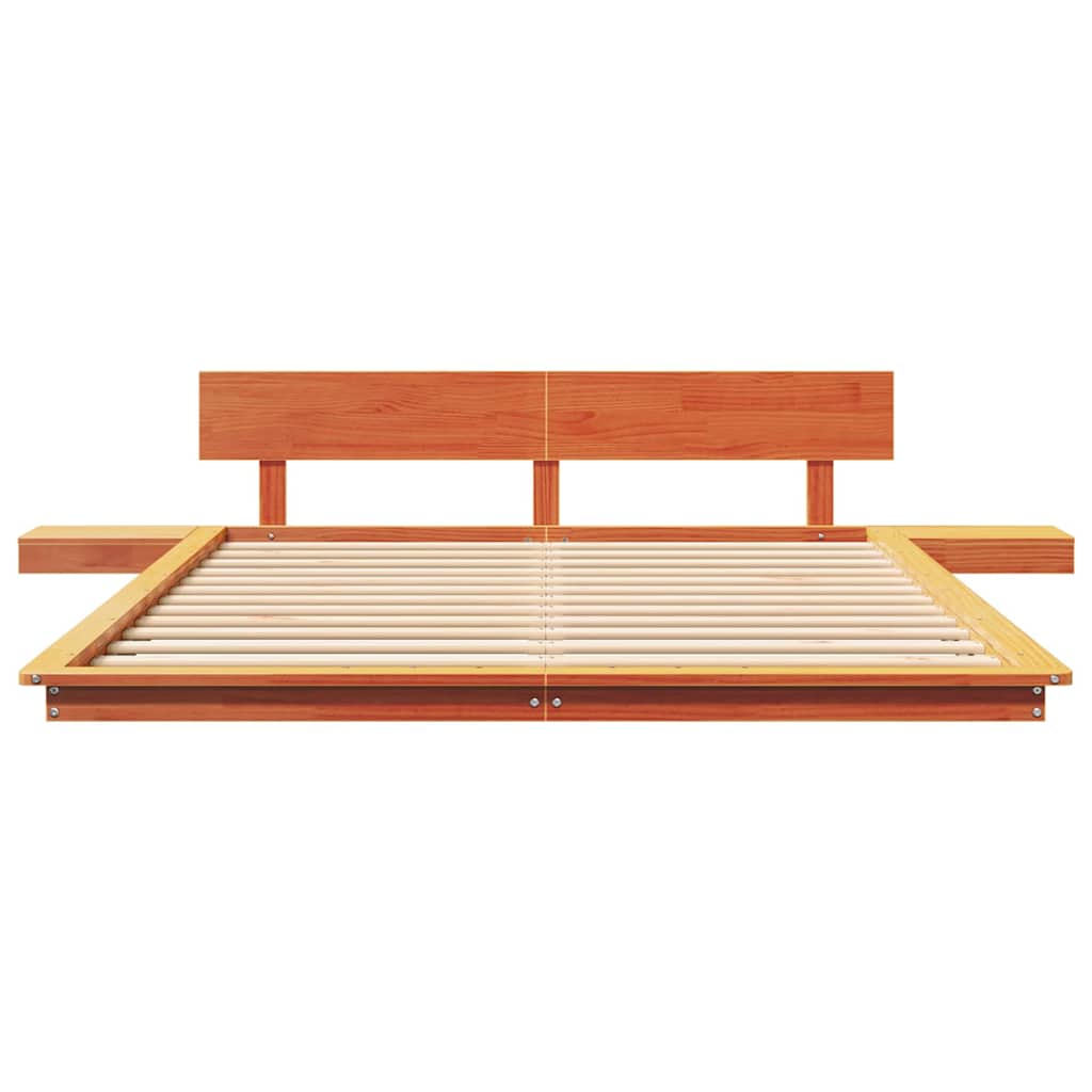 Bed Frame Brown 150 x 200 cm Wood