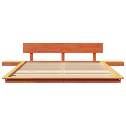 Bed Frame Brown 150 x 200 cm Wood