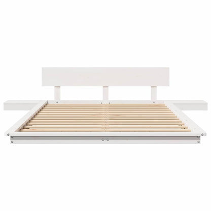 Bed Frame White 120 x 200 cm Wood