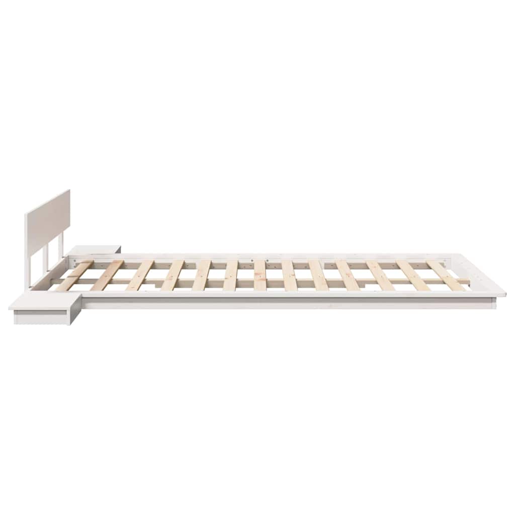 Bed Frame White 120 x 200 cm Wood