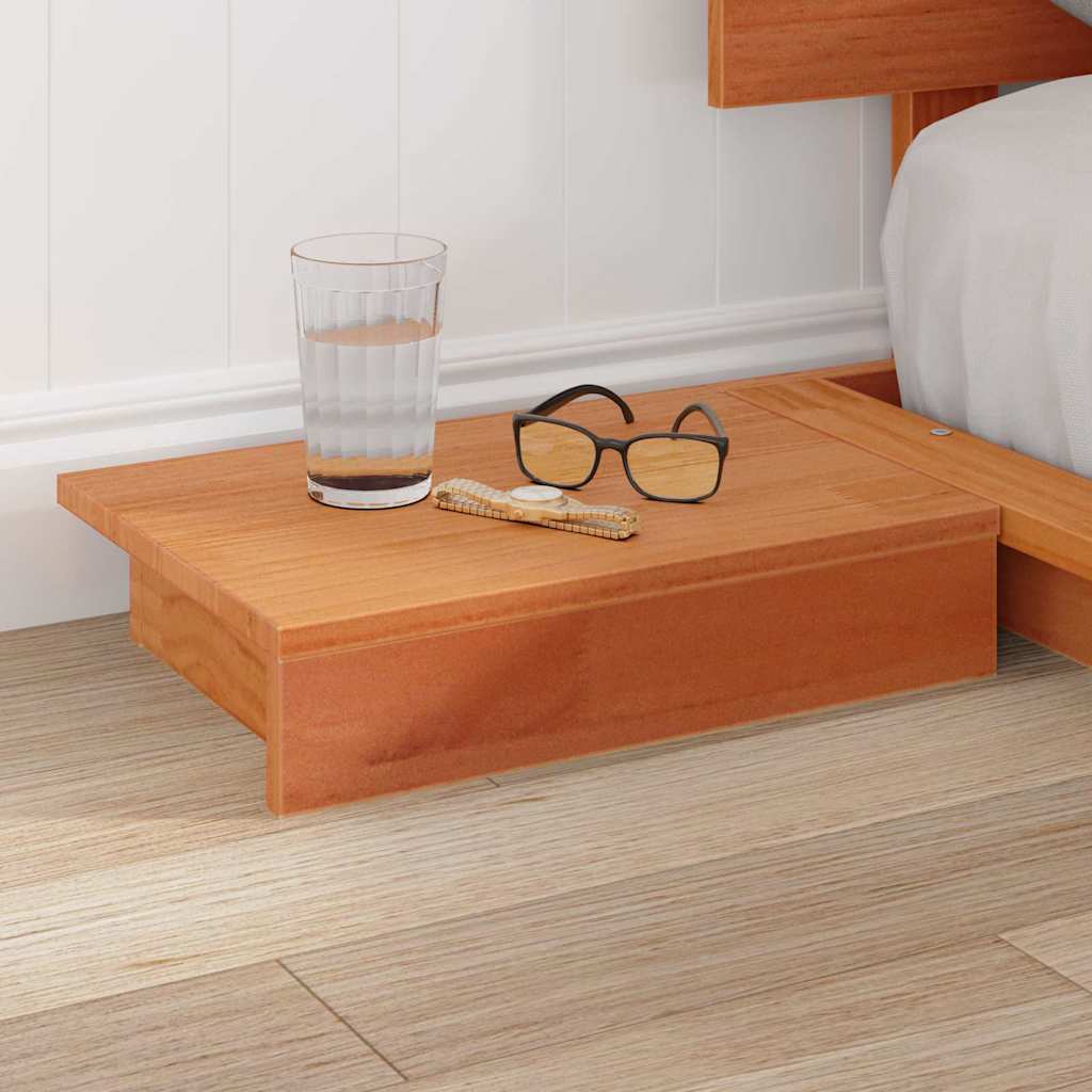 Bed Frame Brown 140 x 190 cm Wood