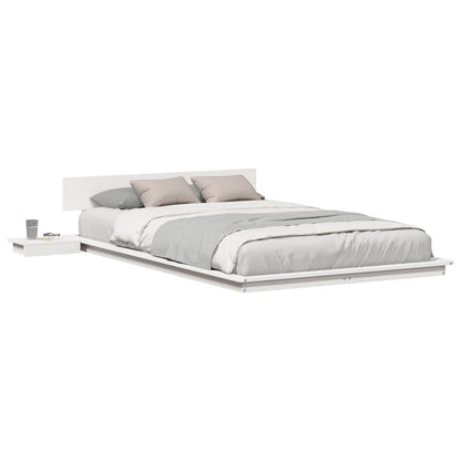 Bed Frame White 120 x 190 cm Wood