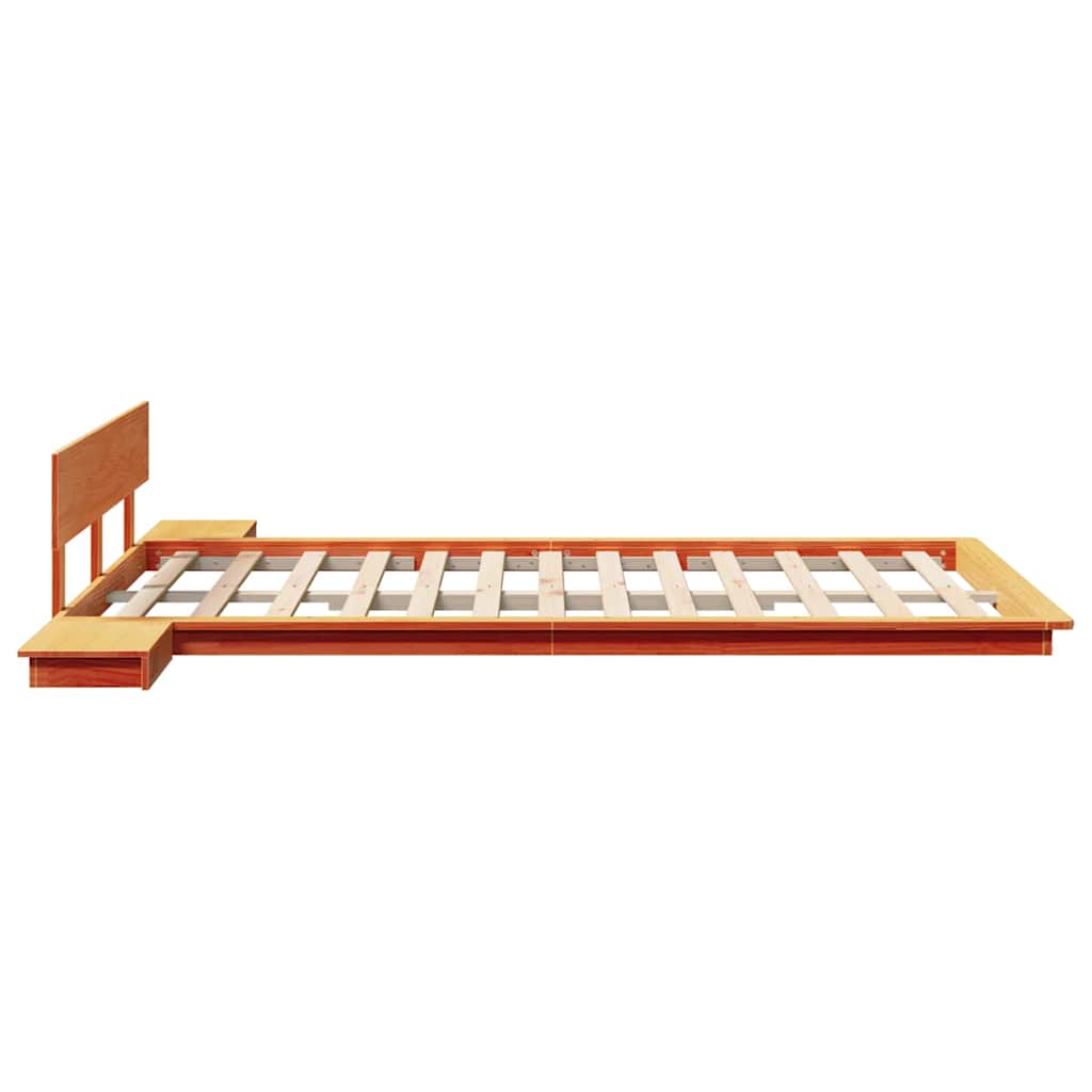 Bed Frame Brown 120 x 190 cm Wood