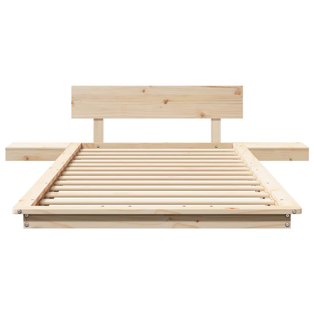 Bed Frame Brown 100 x 200 cm Wood