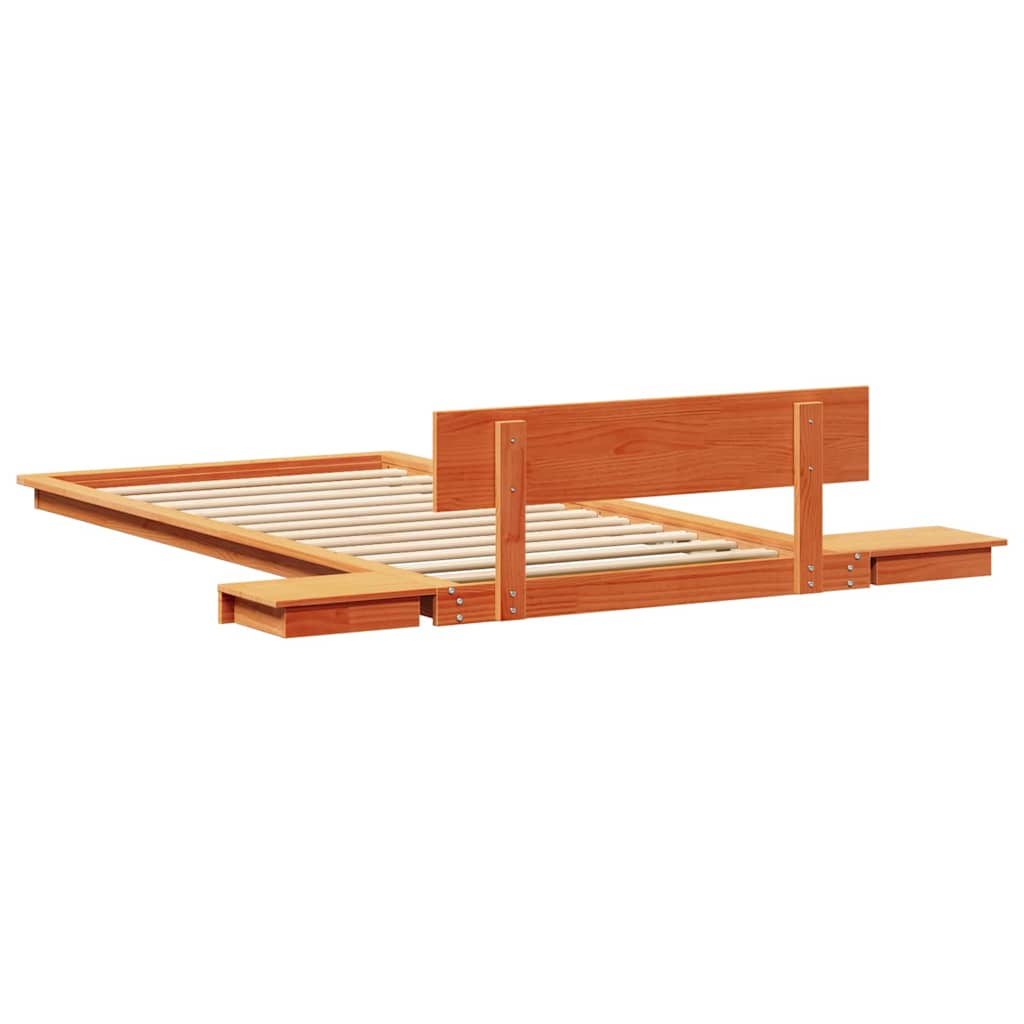 Bed Frame Brown 100 x 200 cm Wood