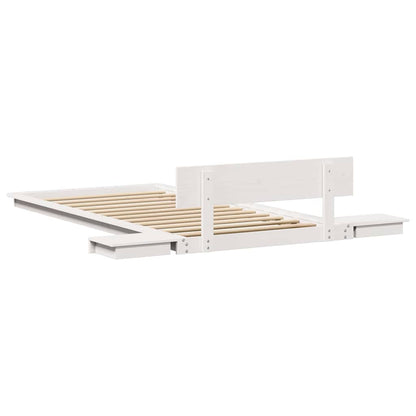 Bed Frame White 90 x 200 cm Wood