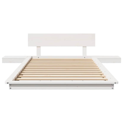 Bed Frame White 90 x 200 cm Wood
