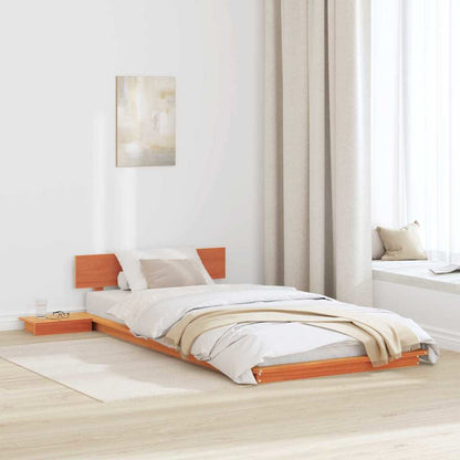 Bed Frame Brown 90 x 200 cm Wood