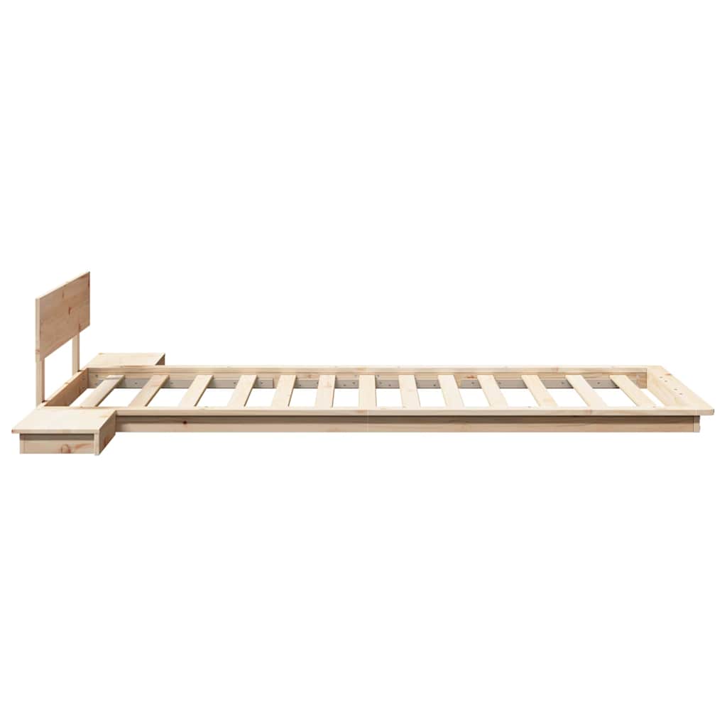 Bed Frame Brown 80 x 200 cm Wood