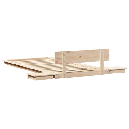 Bed Frame Brown 90 x 190 cm Wood