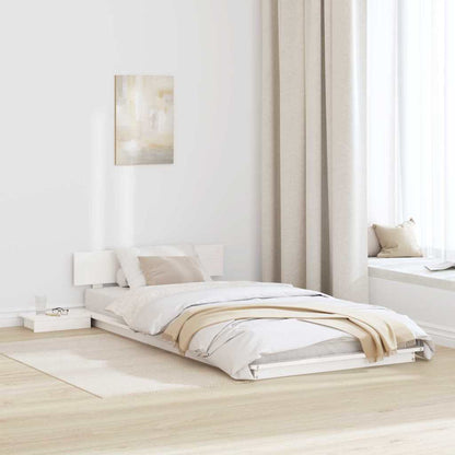Bed Frame White 90 x 190 cm Wood