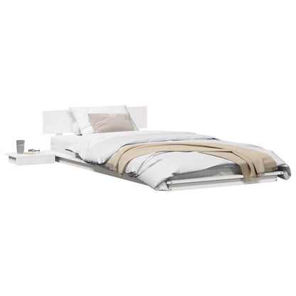 Bed Frame White 90 x 190 cm Wood