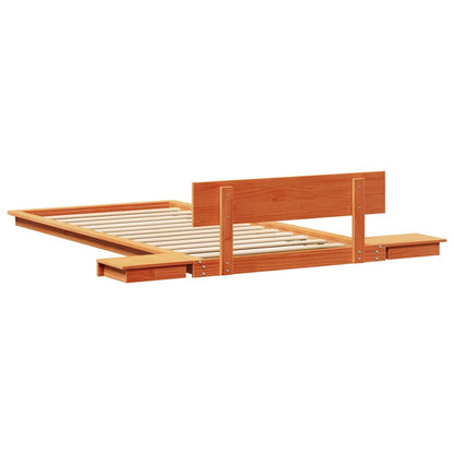 Bed Frame Brown 90 x 190 cm Wood