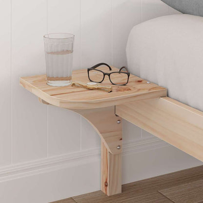 Bed Frame Natural 120 x 200 cm Solid Pine Wood