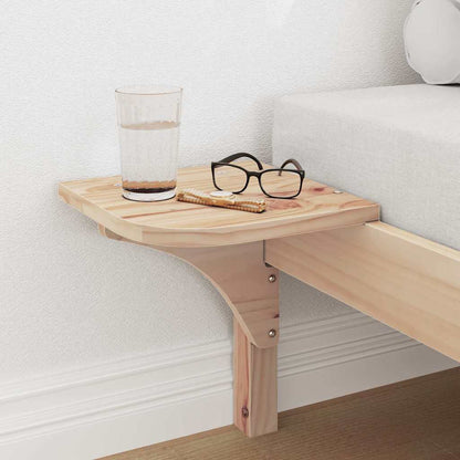 Bed Frame Natural 100 x 200 cm Solid Pine Wood