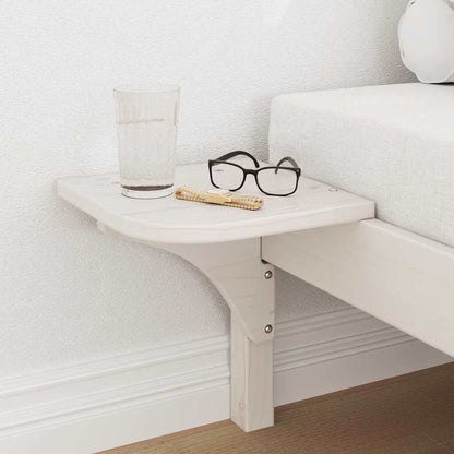 Bed Frame White 80 x 200 cm Solid Pine Wood