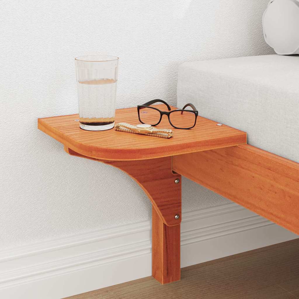 Bed Frame Wax Brown 90 x 190 cm Solid Pine Wood