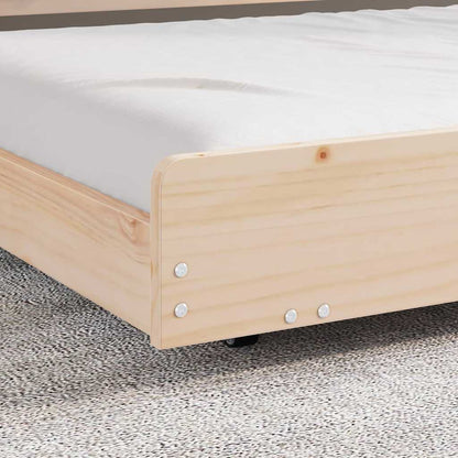 Bed Frame Brown 80 x 200 cm Solid Pine wood