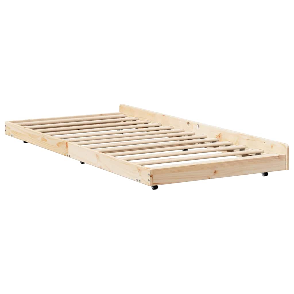 Bed Frame Brown 80 x 200 cm Solid Pine wood