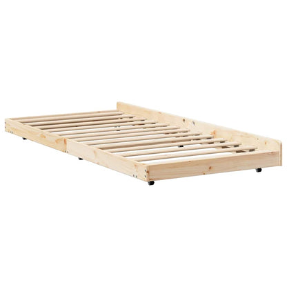Bed Frame Brown 80 x 200 cm Solid Pine wood