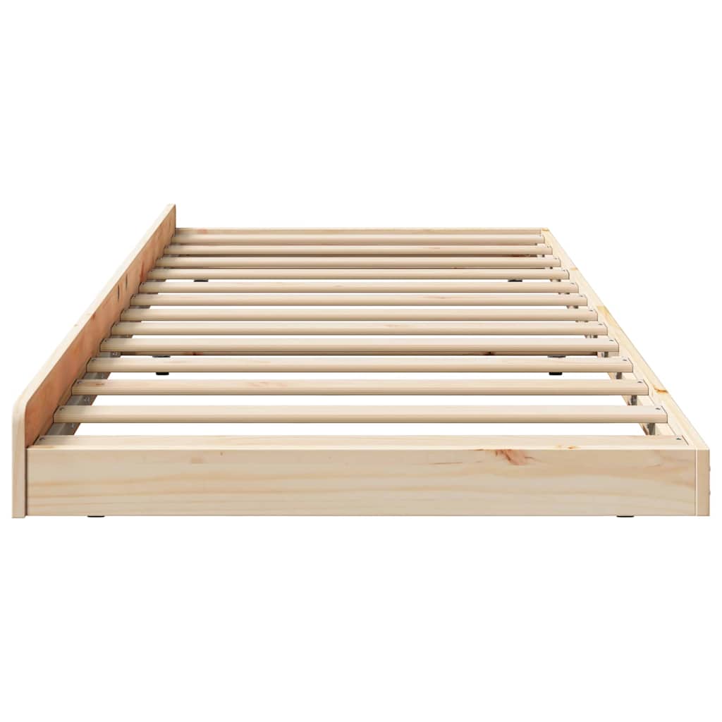Bed Frame Brown 80 x 200 cm Solid Pine wood
