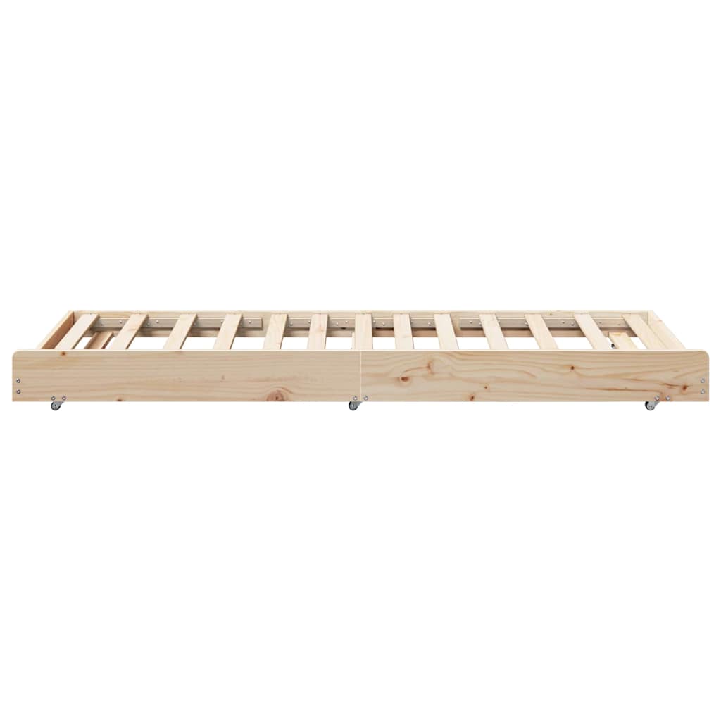 Bed Frame Brown 80 x 200 cm Solid Pine wood