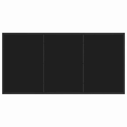 Garden Dining Set 5 pcs Black Powder-Coated Steel