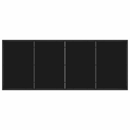 Garden Dining Set 9 pcs Black Powder-Coated Steel