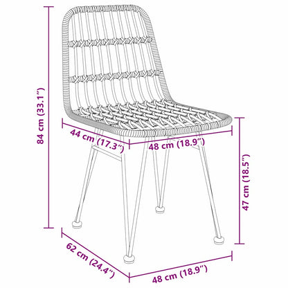 Garden Dining Set 5 pcs Black Powder-Coated Steel