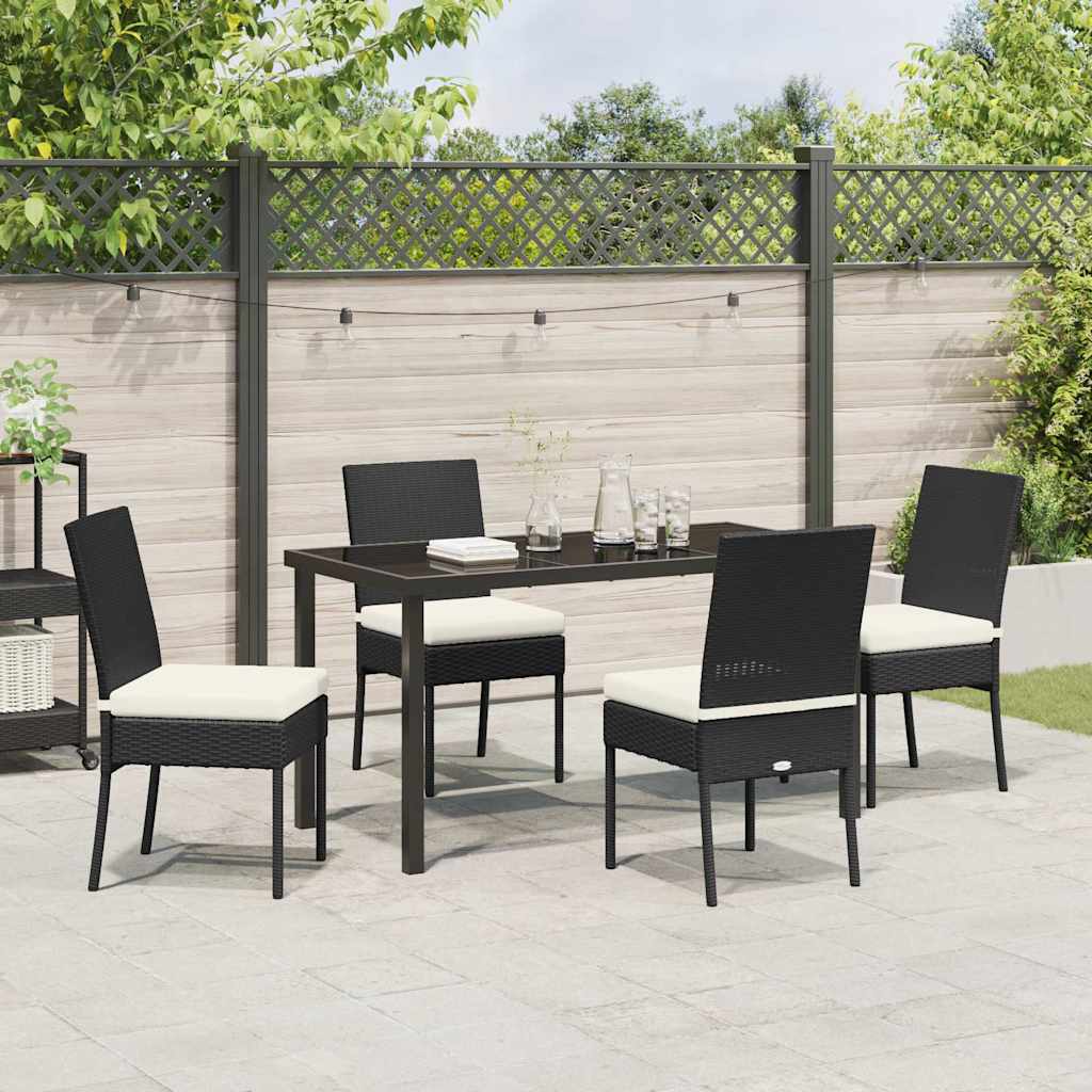 Garden Dining Set 5 pcs Cream Powder-Coated Steel