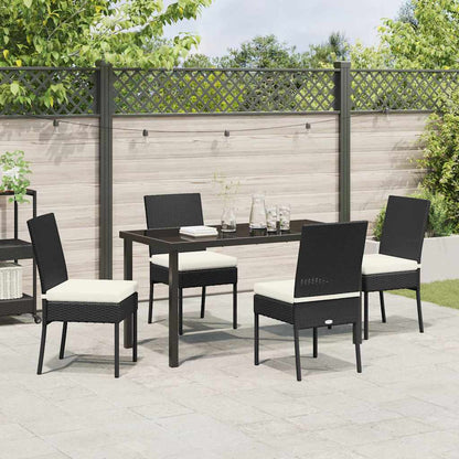 Garden Dining Set 5 pcs Cream Powder-Coated Steel