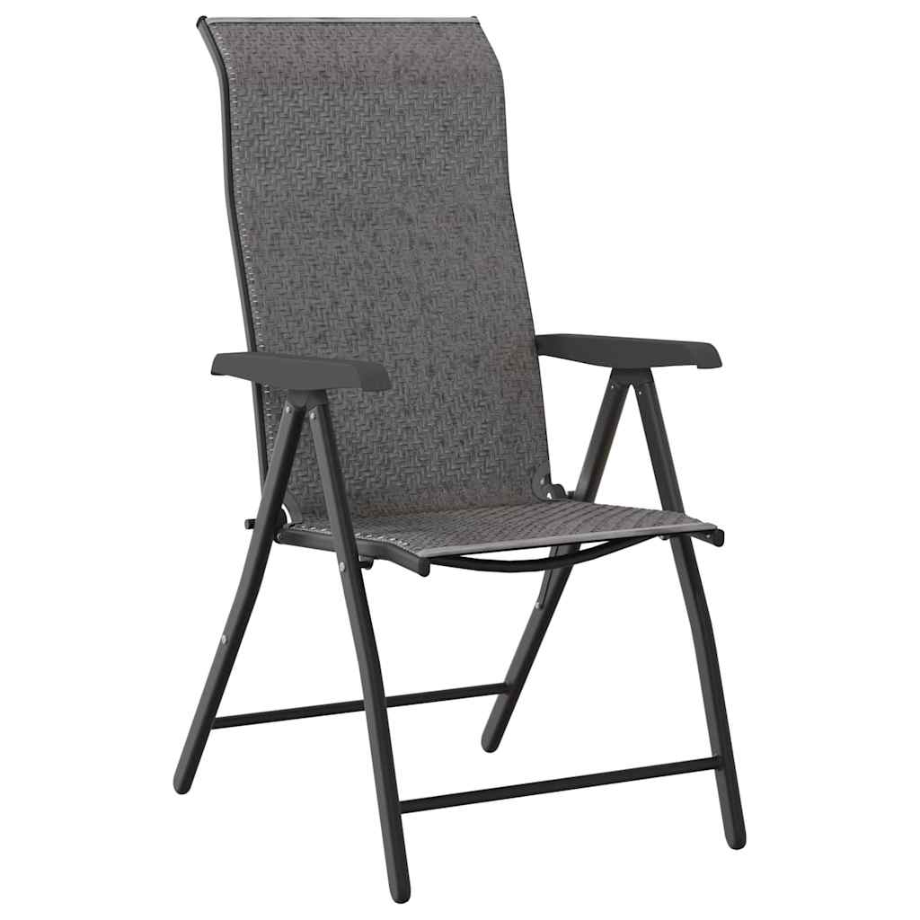 Garden Dining Set 7 pcs Grey Powder-Coated Steel