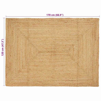 Area Rugs Natural 120 x 170 cm Jute