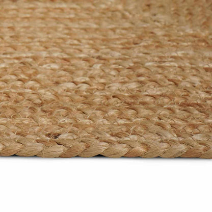 Area Rug Beige 240 x 240 cm Jute